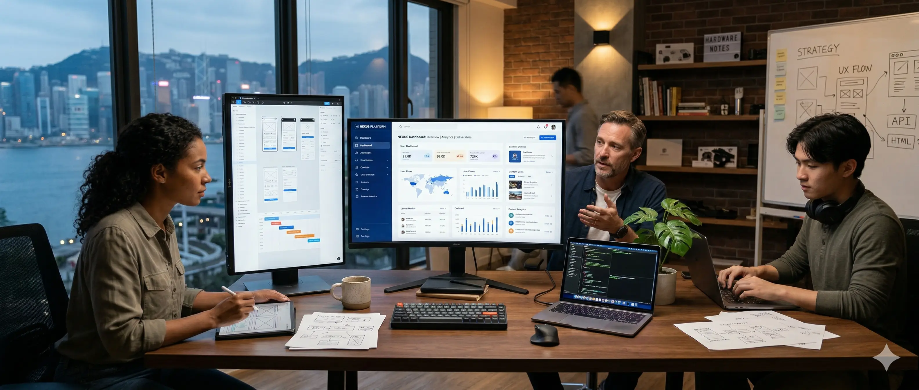 Digital product interface showcase